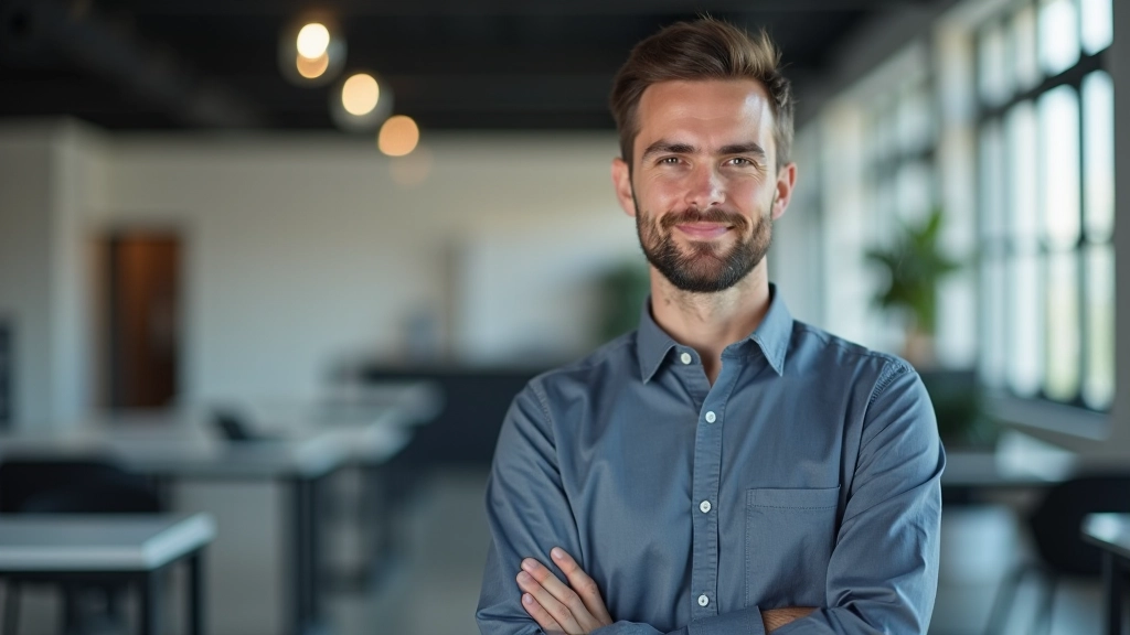 Especialista en hardware con experiencia en ensamblaje de computadoras, retrato profesional desde pecho hacia arriba